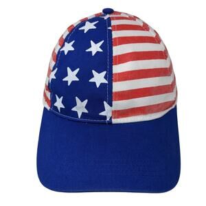 USA Flag Stars & Stripes Snapback Cap Multicolor OS Adjustable Patriotic Gertex